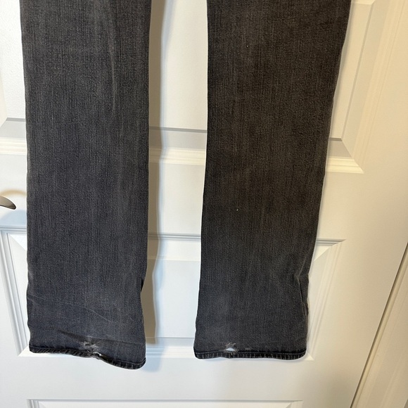 7 For All Mankind Vintage Black Distressed Denim Jeans Size 25 Womens - Picture 8 of 10